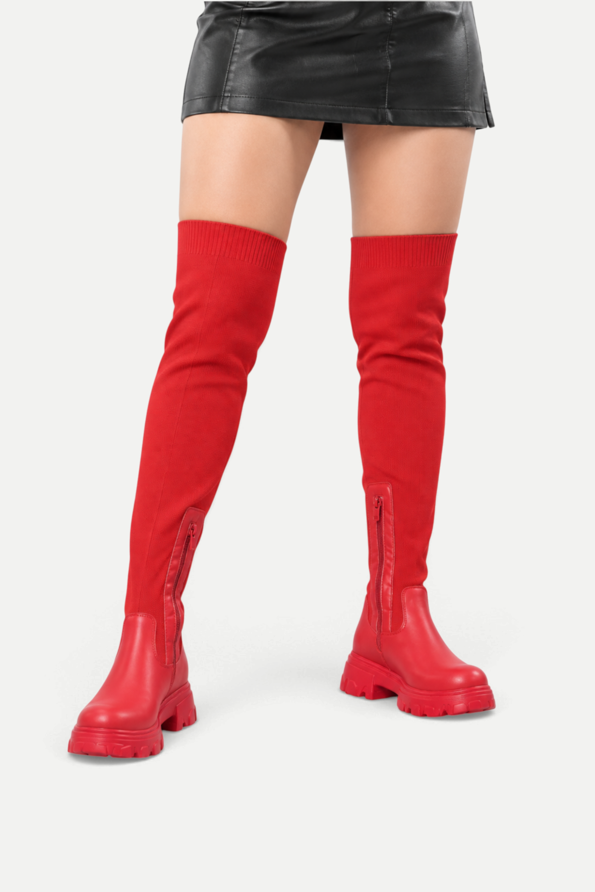 Elowira | Chunky Sole Knee High Boots