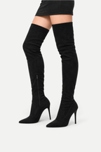 Séverine | Suede Over-the-Knee Stiletto Boots