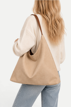 Celestine | Suede One-Shoulder Tote Bag with Large Capacity