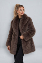 Thaïs | Mid Length Faux Fur Coat