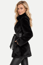 Azéliane | Belted Faux Fur Coat