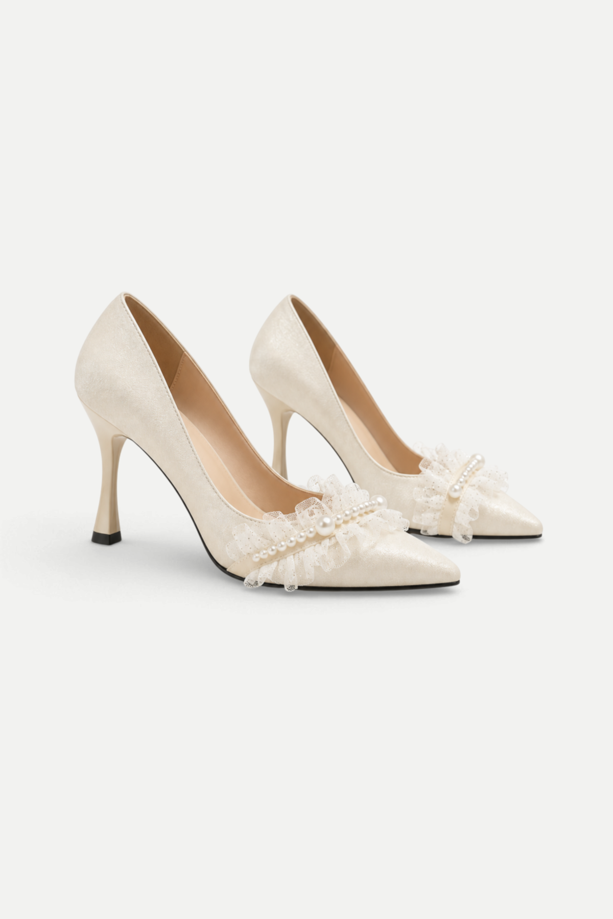 Lucienne | Satin Pointed Toe Stiletto Heels