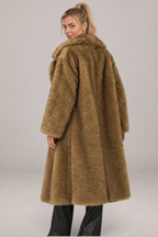 Odette | Long Faux Fox Fur Coat