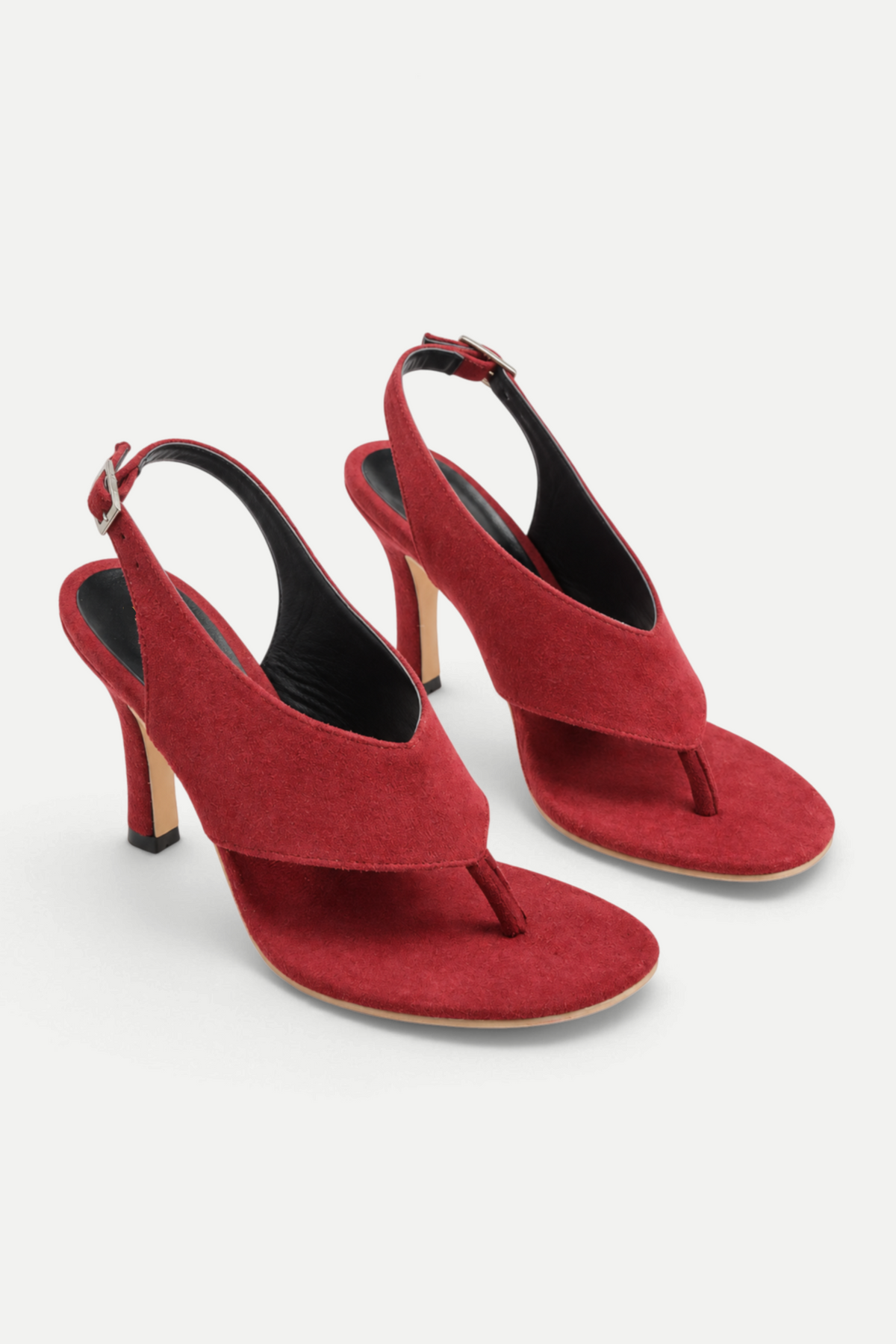 Aveliora | Suede Toe-Post Stiletto Sandals