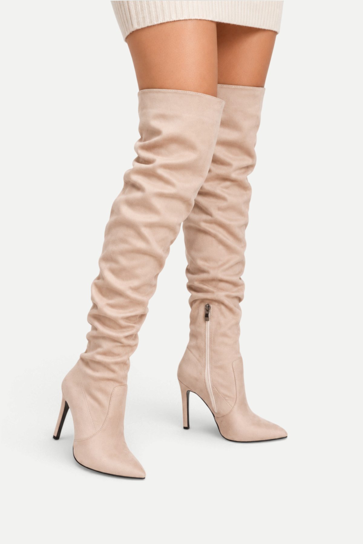 Avenelle | Pointed Toe Over-the-Knee Stiletto Boots