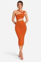 Avella | Refined Solid Color Dress