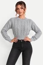 Zéloria | Cable Knit Cropped Jumper