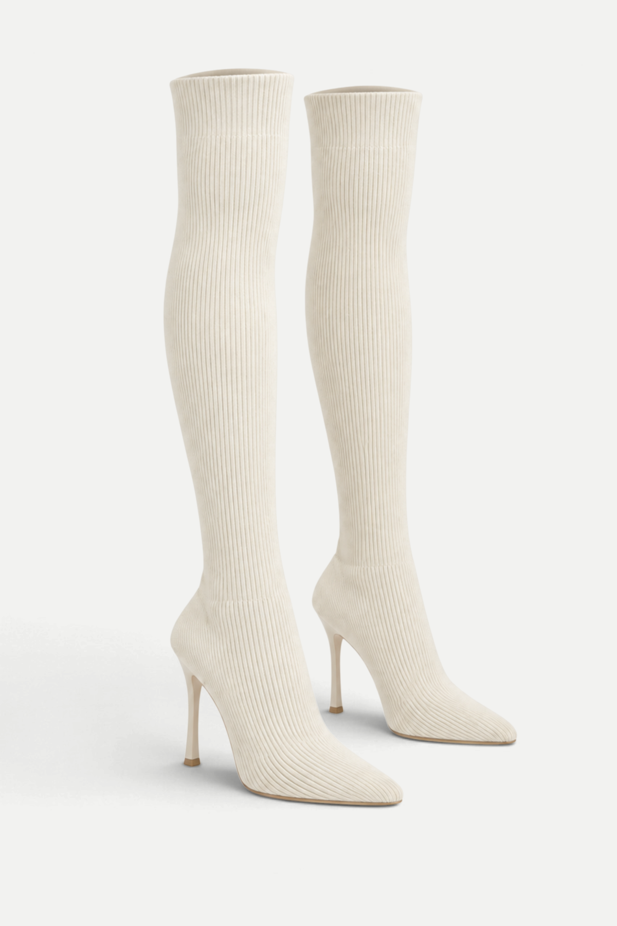 Zafira | Ribbed Over-the-Knee Stiletto Boots
