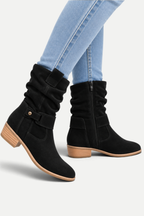 Viviana | Suede Pointed-Toe Mid-Calf Boots