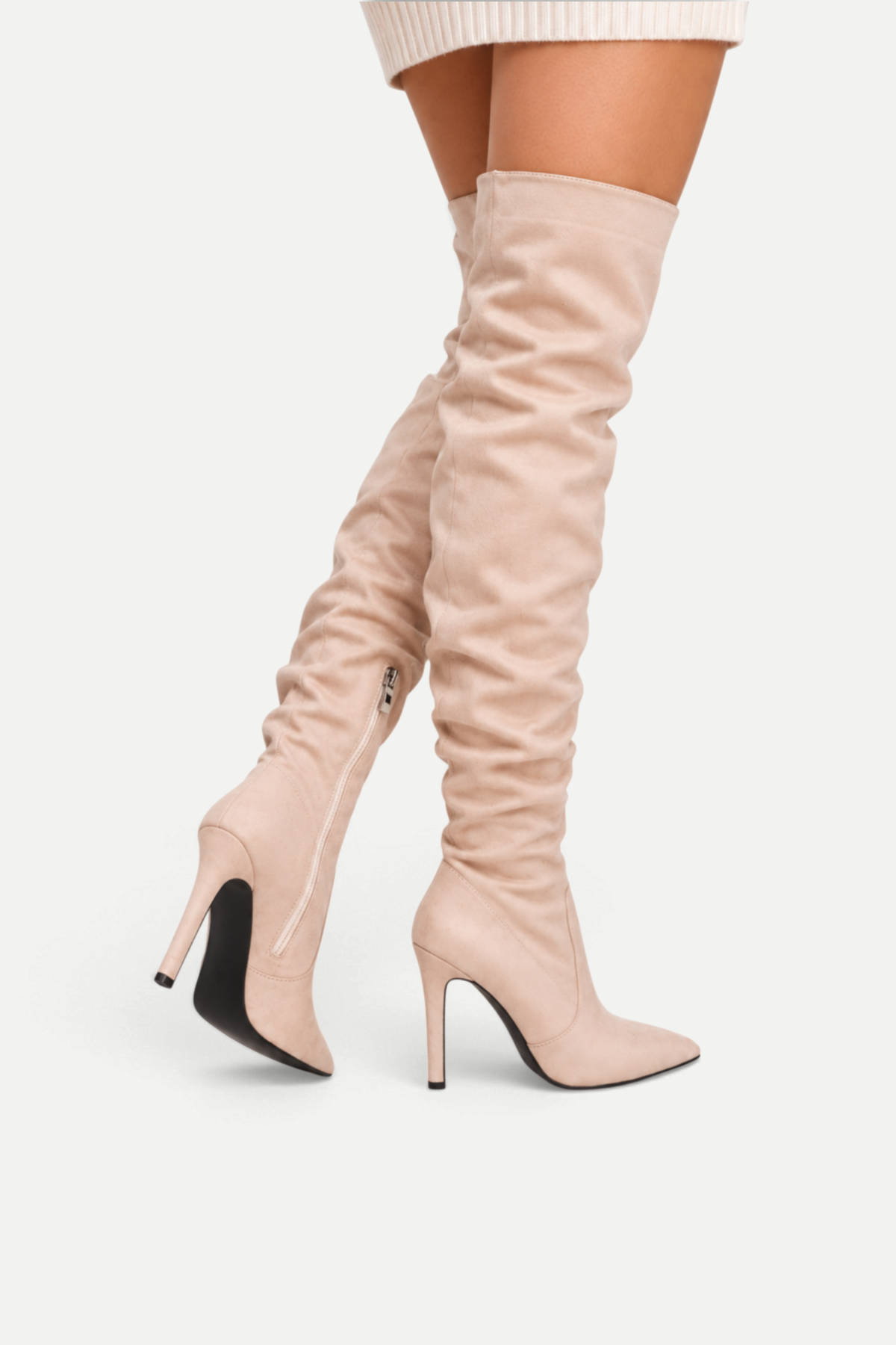 Avenelle | Pointed Toe Over-the-Knee Stiletto Boots