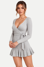 Sorella | Grey Knitted Sweater Dress