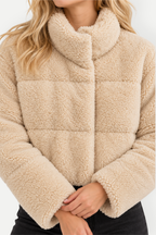 Xylara | Short Padded Jacket with Stand Collar