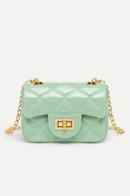 Livia | Quilted Mini Shoulder Bag with Chain Strap