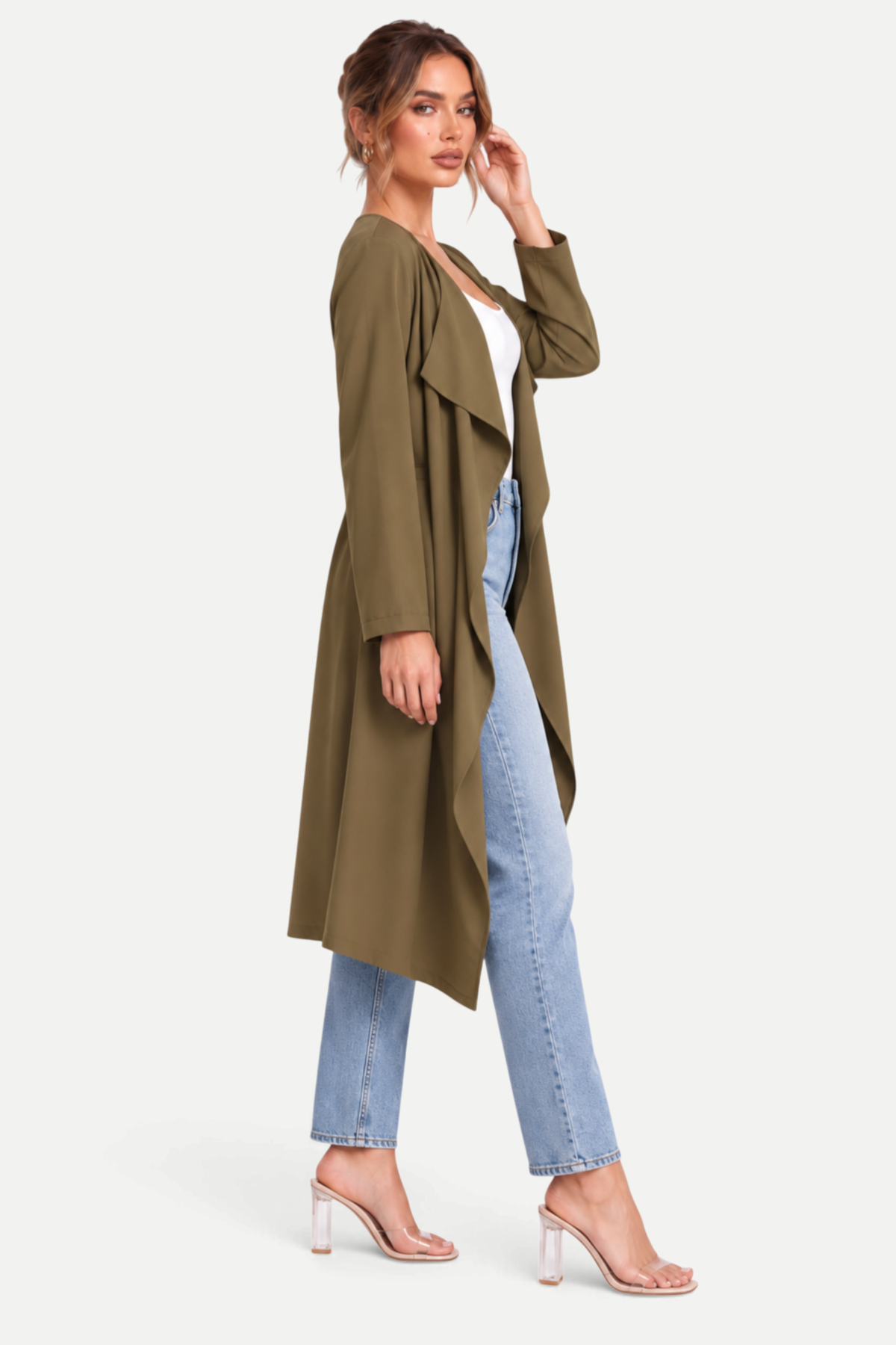 Seravelle | Mid-Length Straight Trench Coat