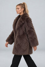 Thaïs | Mid Length Faux Fur Coat