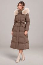 Arielle | Belted Hooded Winter Coat