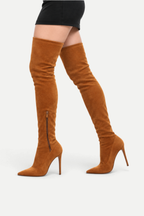 Séverine | Suede Over-the-Knee Stiletto Boots