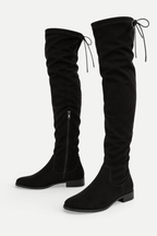 Zorélia | Suede Over-the-Knee Low Heel Boots