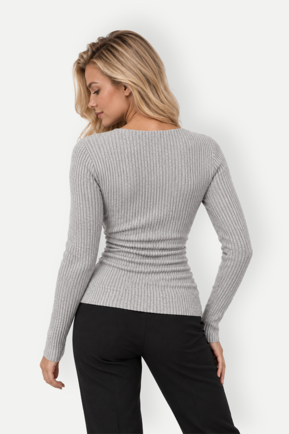 Seralyn | Ribbed Cowl Neck Sweaters