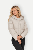 Freya | Women's Hooded Cropped Puffer Jacket