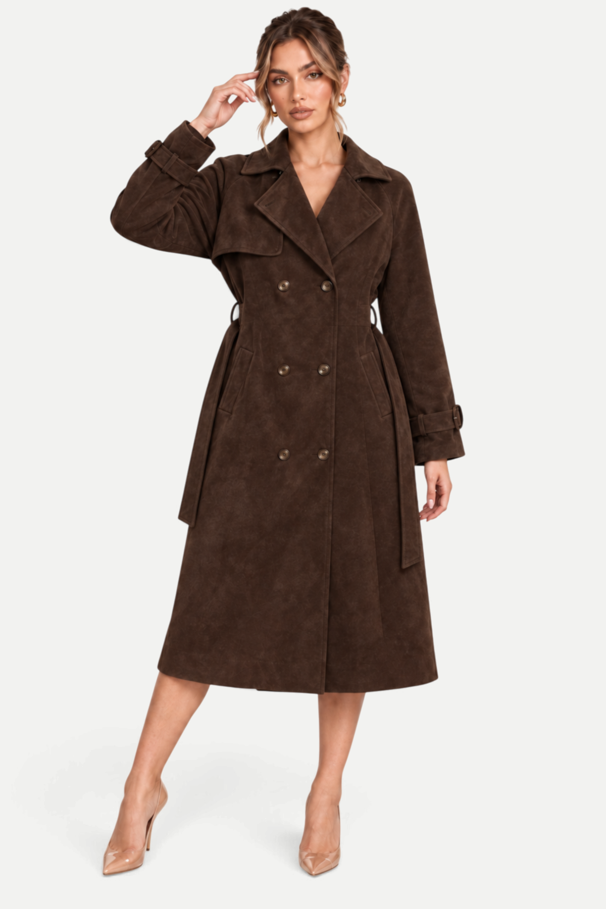 Marcelline | Double-Breasted Long Coat