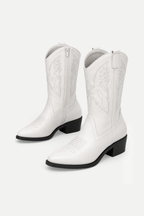 Vireza | Western Pointed Toe Mid-Calf Boots