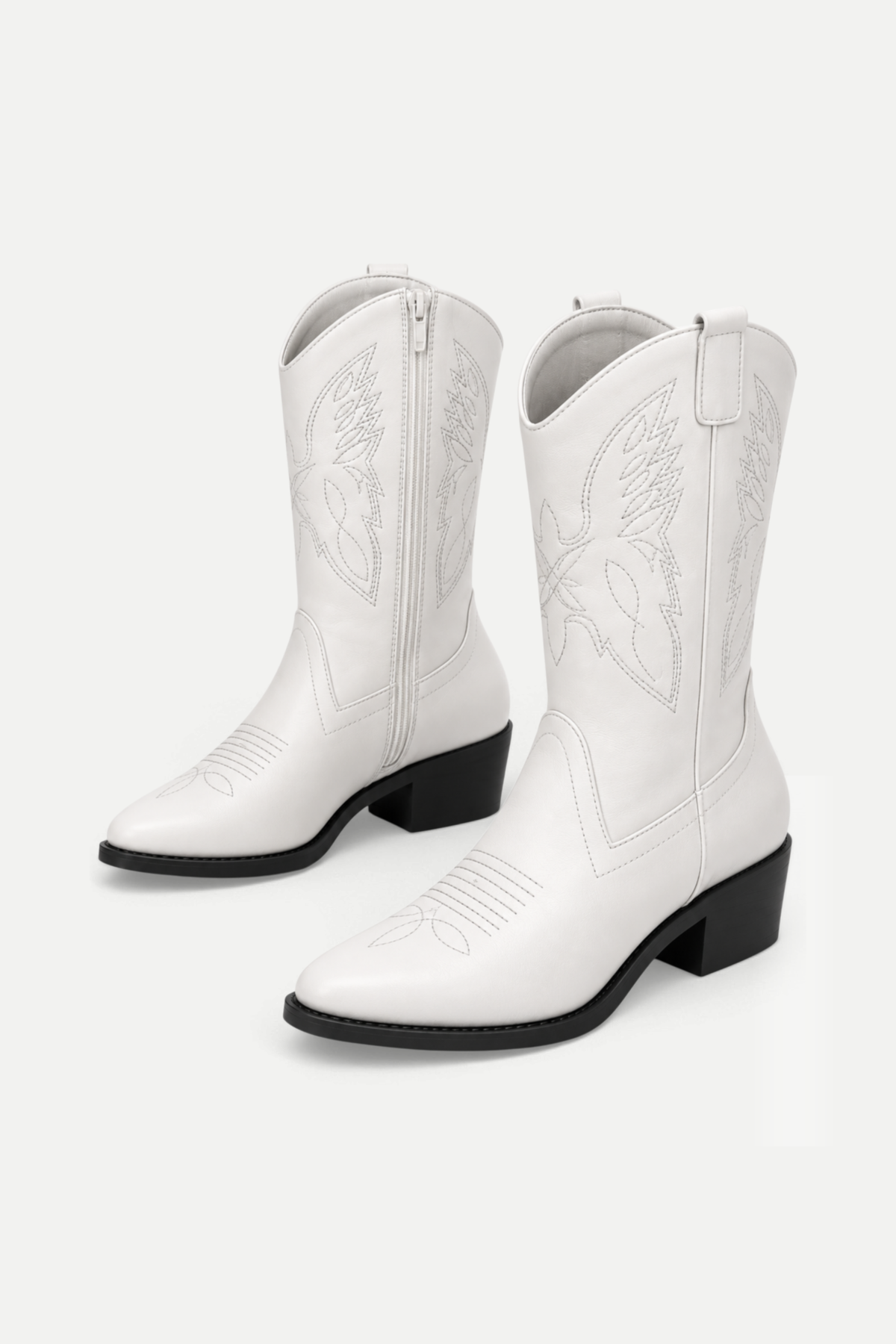 Vireza | Western Pointed Toe Mid-Calf Boots