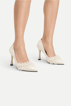 Lucienne | Satin Pointed Toe Stiletto Heels