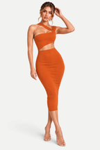Avella | Refined Solid Color Dress