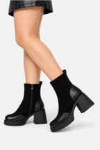 Sabine | Chunky Block-Heel Ankle Boots