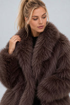Thaïs | Mid Length Faux Fur Coat