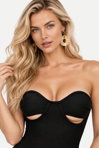 Alessara | Strapless Cut Out Party Dress