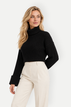Isla | Ribbed Turtleneck Sweater