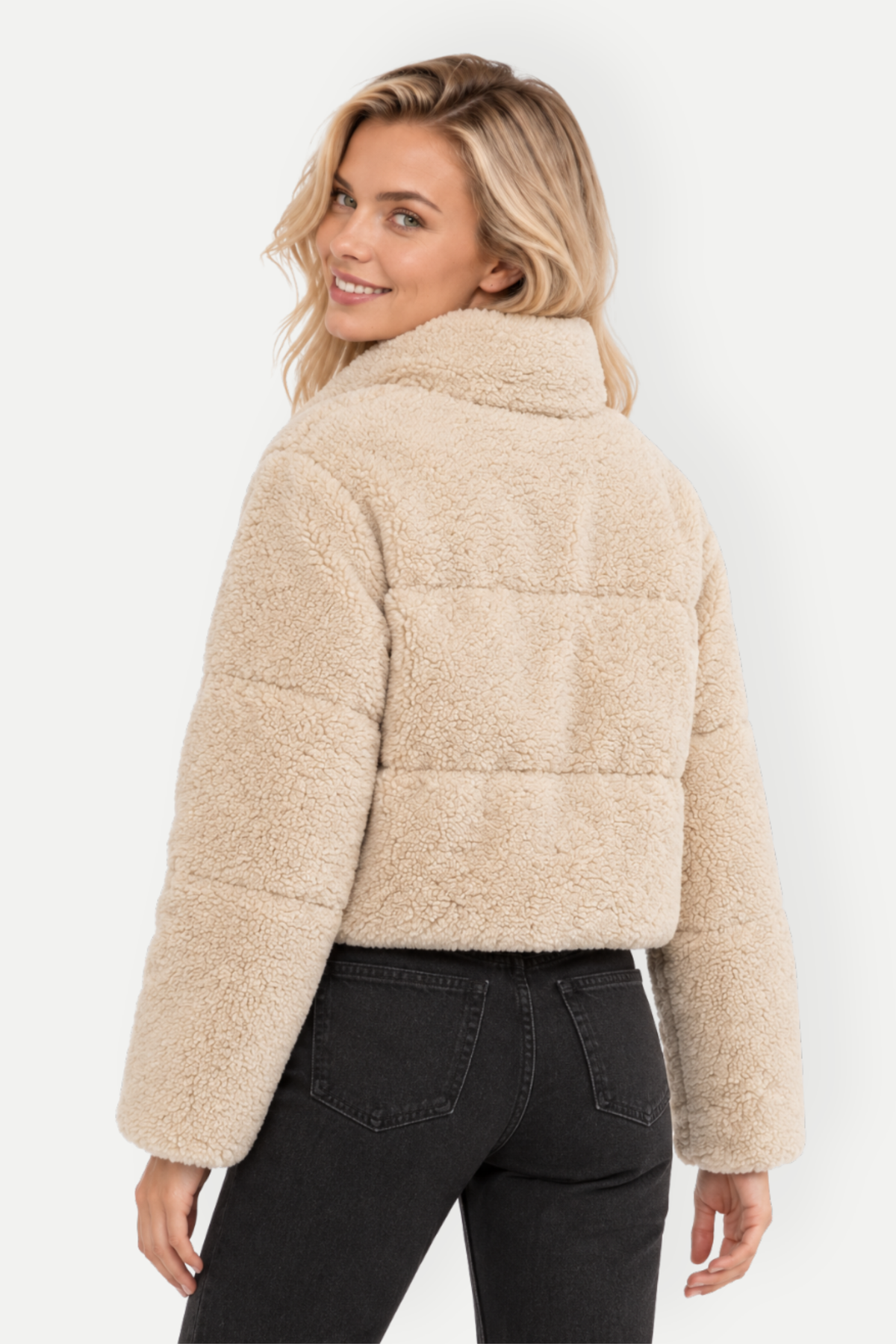 Xylara | Short Padded Jacket with Stand Collar