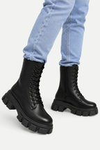 Maëline | Chunky Platform Lace-Up Boots