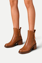 Amélie | Retro Ankle Boots with Block Heel