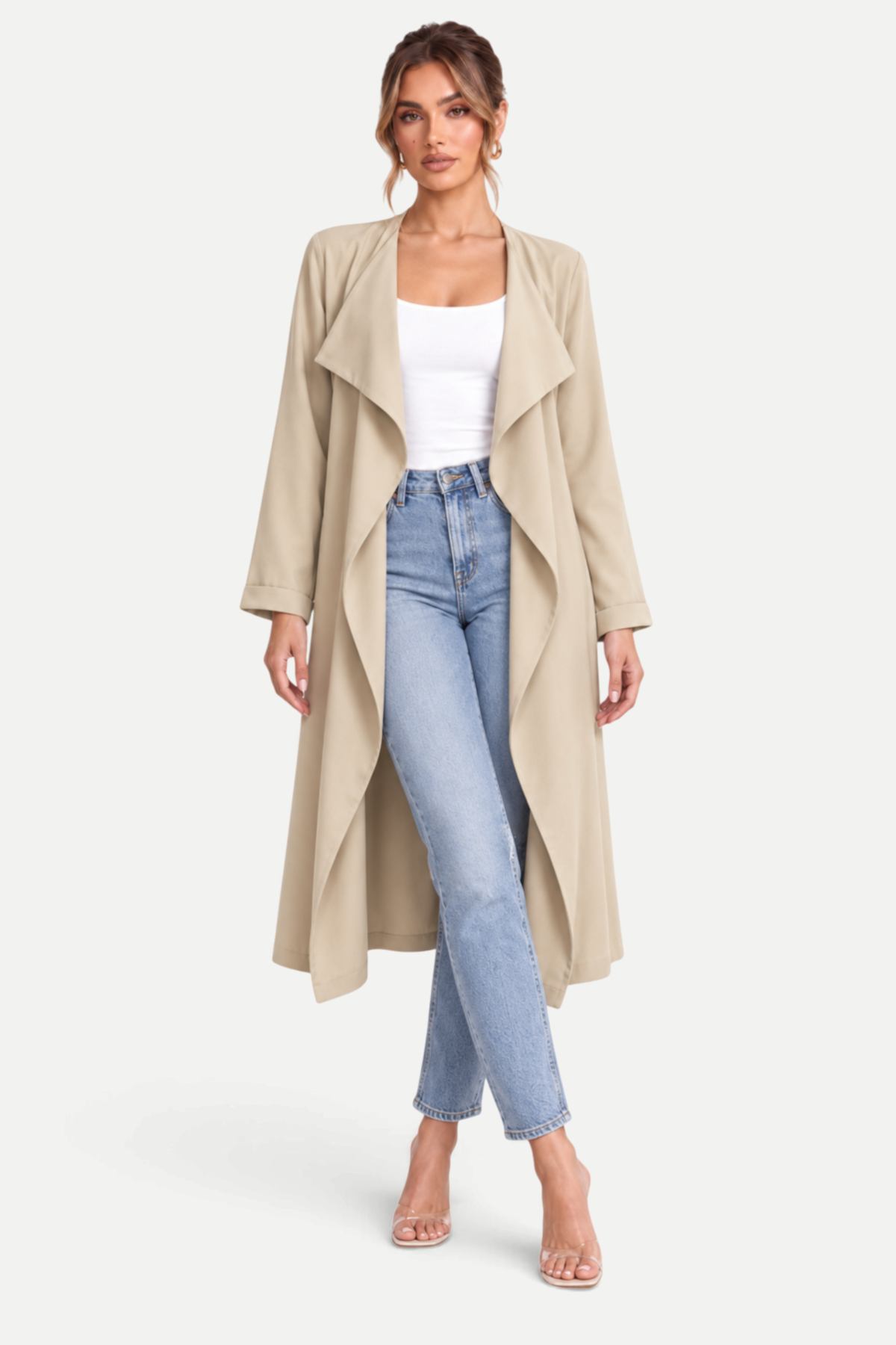 Seravelle | Mid-Length Straight Trench Coat