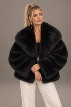 Perpetua | Hooded Faux Fur Jacket