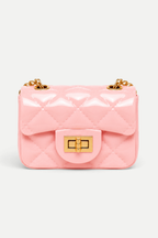 Livia | Quilted Mini Shoulder Bag with Chain Strap