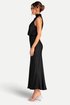 Calista | Halterneck High-Waist Long Dress