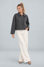 Margaux | Zip-Up Boxy Short Coat