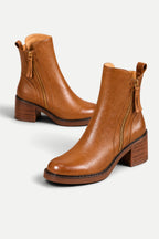 Amélie | Retro Ankle Boots with Block Heel