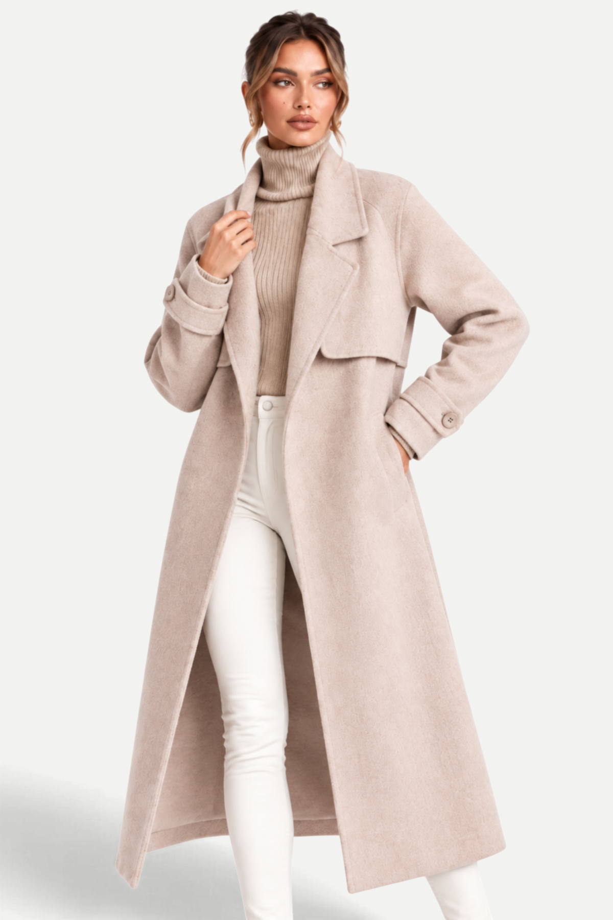 Corinne | Straight-Cut Mid-Length Overcoat