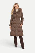 Margaux | Fur Collar Long Puffer Jacket