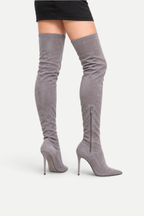 Séverine | Suede Over-the-Knee Stiletto Boots