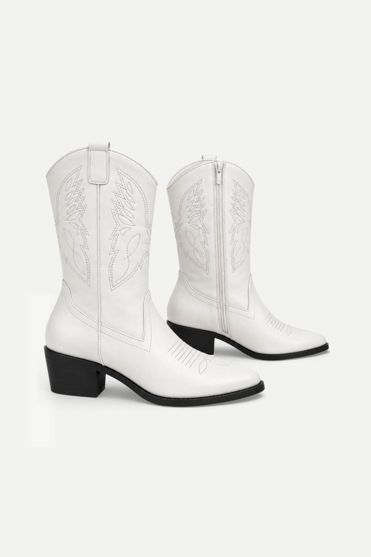 Vireza | Western Pointed Toe Mid-Calf Boots