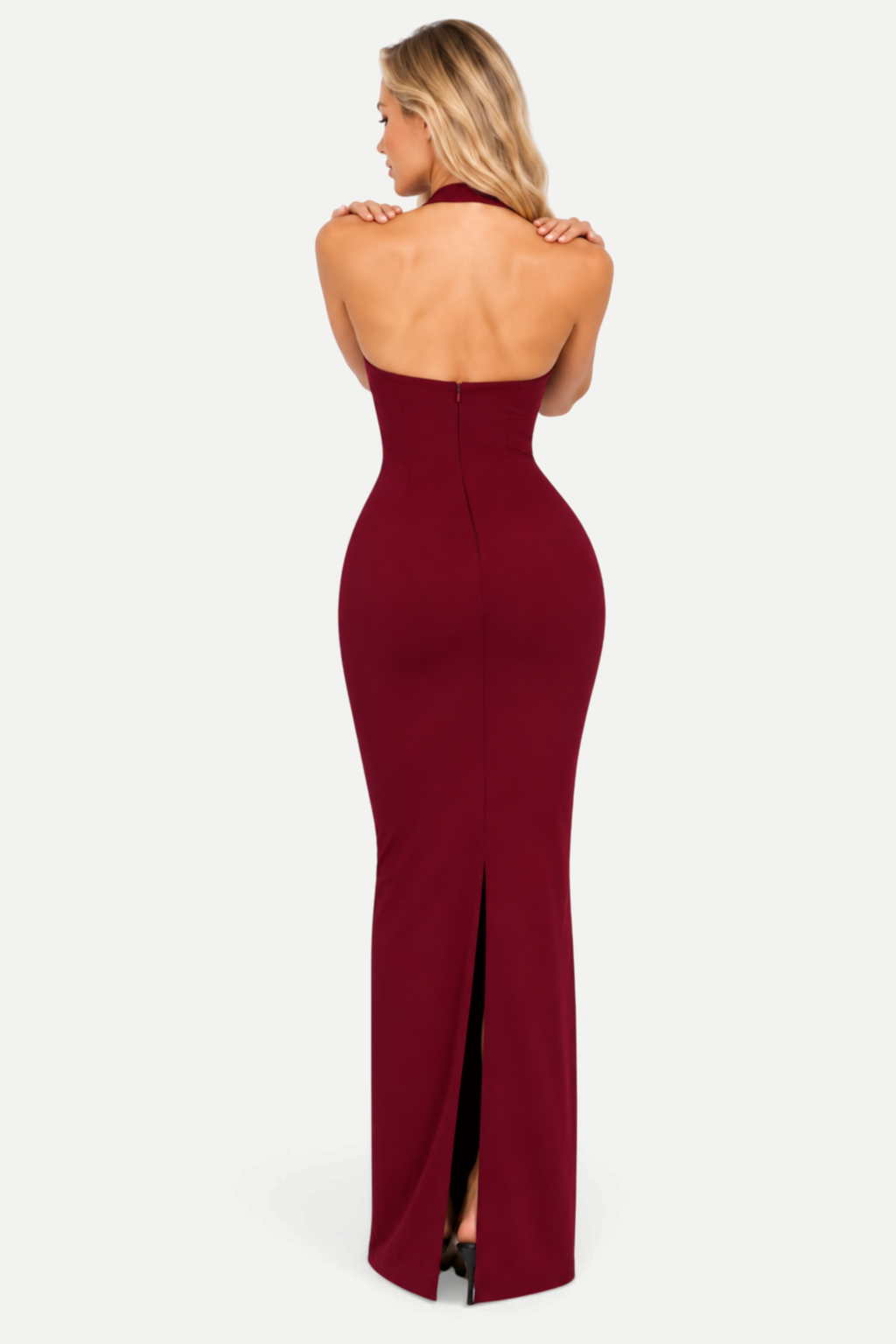 Solenne | Hollow-Out Strappy Maxi Dress