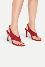 Aveliora | Suede Toe-Post Stiletto Sandals