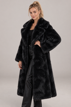Odette | Long Faux Fox Fur Coat