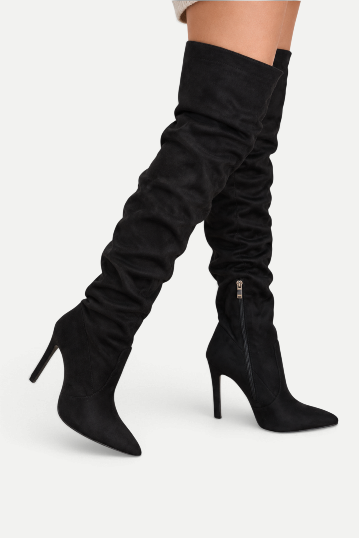 Avenelle | Pointed Toe Over-the-Knee Stiletto Boots